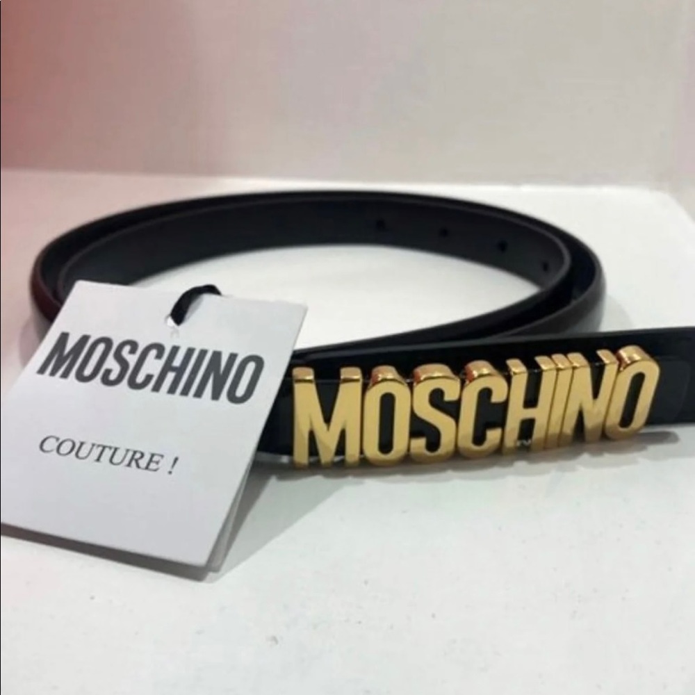 BNWT Moschino Black/Gold Belt